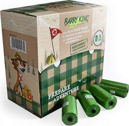 Barry King Saci pentru Excremente de Câine Verzi 50 Rolls a 20buc