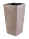 Prosperplast Vaze Pentru Plante Rattan Maro 22.5x22.5x42.1cm 2 Bucăți