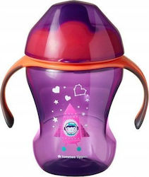 Tommee Tippee Educational Sippy Cup Plastic with Handles Purple for 7m+m+ 230ml