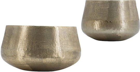 Artekko Planter Aluminum Gold 19.5x19.5x33cm.