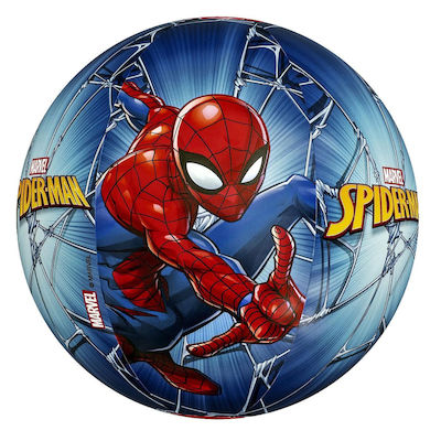 Bestway Spiderman Minge de Plajă Gonflabilă în Culoarea Albastru 51 cm