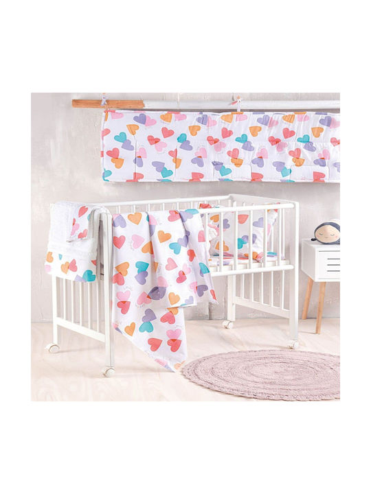 Rythmos Baby Bettbezug Set mit Kissenbezug Zoey Multi 110x160cm.