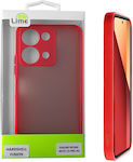 Lime Hardshell Fusion Full Camera Protection Back Cover Plastic / Silicone Durable Red (Redmi Note 13 Pro 4G)