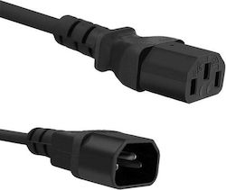 Qoltec IEC C13 - IEC 320 / IEC C13 Cablu 5m Negru (53899) Qoltec IEC C13 - IEC 320 / IEC C13 Cablu 5m Negru (53899)
