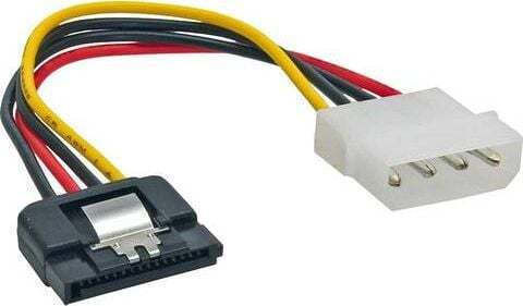 InLine 4-Pin Molex / 15-Pin Sata - 4-Pin Molex / 15-Pin Sata Cable 0.3m Πολύχρωμο 29670D