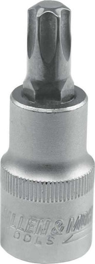 Dedra Bit-Stecknuss mit Torx-Bit und Antriebsvierkant 1/2'' Größe T30x55mm 1Stück