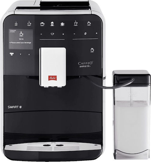 Melitta T Smart F83/0-102 Automatic Espresso Machine 1450W Pressure 15bar for Cappuccino with Grinder and Wi-Fi Black