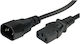 Roline IEC C13 / IEC C14 - IEC C13 / IEC C14 Kabel 1m Schwarz (19.08.1510-30)