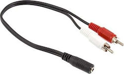 Hertz Convertor RCA / 3.5mm masculin în RCA / 3.5mm feminin 1buc (1127-uniw)