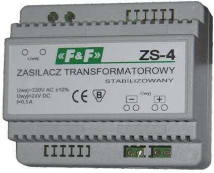 F&F Universelles Netzadapter 24V 0.5A mit Leistung 12W (ZS-4)