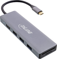InLine USB-A Докинг станция с HDMI 4K PD (33271O)