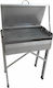 Klapakis Verzinkt Holzkohlegrill mit Deckel 55cmx54cm