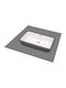 Deante Countertop Sink Ceramic 50x30x17.3cm Silver