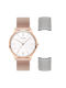 Le Dom Uhr mit Rose Gold Metallarmband