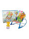 Lean Toys Elektrisch Baby Relax Tiger mit Musik und Vibration Mehrfarbig für Kind bis 18kg