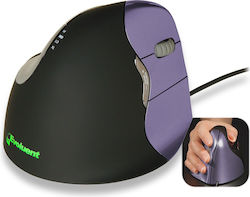 Evoluent VerticalMouse 4 Small Wireless Wireless Black-Violet
