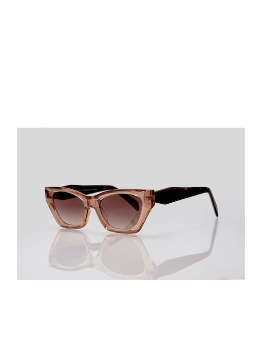 Dilos Sonnenbrillen mit Beige Rahmen und Braun Linse DilosAcetate169