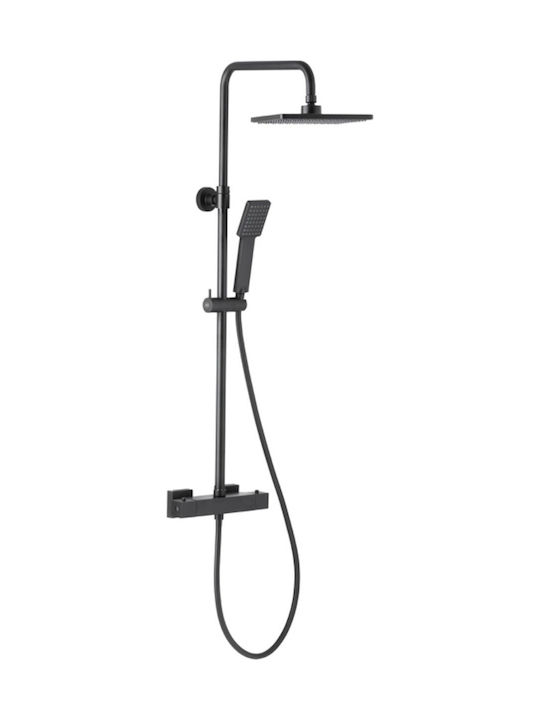 KFA Duschsäule mit Armatur Schwarz