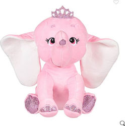 Plüschelefant Spielzeug Rosa Glitzerkrone 32cm Plüschelefant Spielzeug Rosa Glitzerkrone 32cm