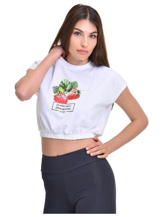 Target Damen Crop Top Baumwolle Ärmellos Rot