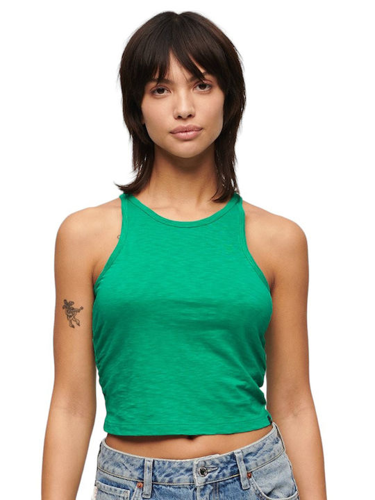 Superdry W D2 Stud Bluza de Damă Fără mâneci Dkm Green