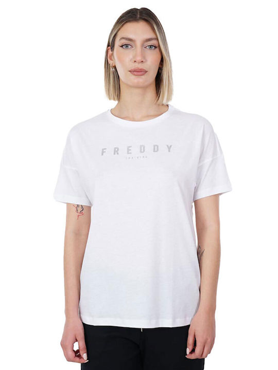 Freddy Дамска Тениска Бял