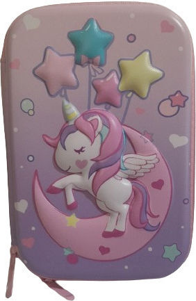 Κασετίνα 3d 2 Θέσεων Χώρισμα Unicorn 21x15x5εκ Pr07