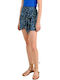 Molly Bracken Ψηλόμεση Mini Φούστα Φάκελος σε Μπλε χρώμα
