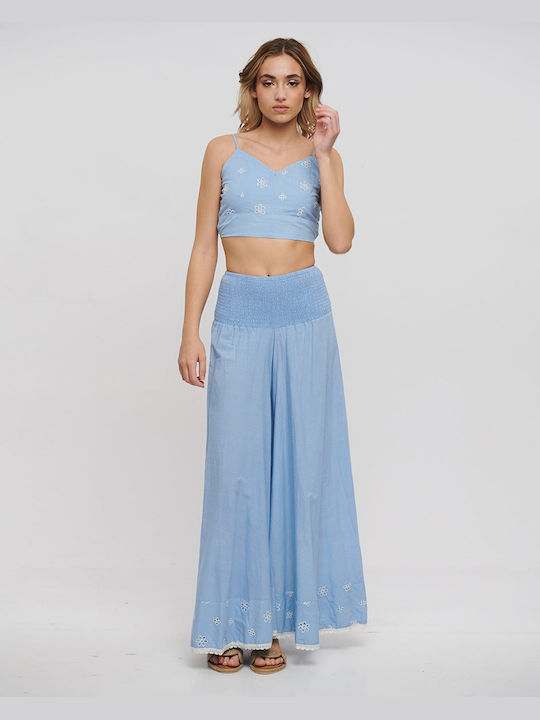 Ble Resort Collection Skirt in Light Blue color