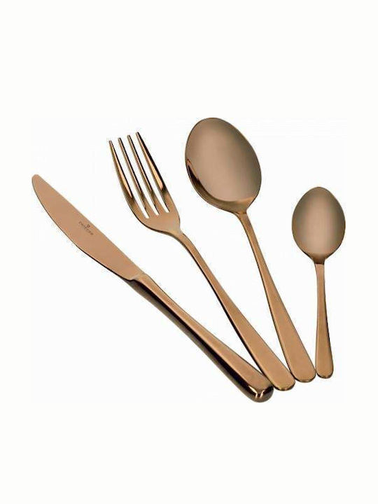 Zwieger Cutlery Set Stainless Copper 24pcs
