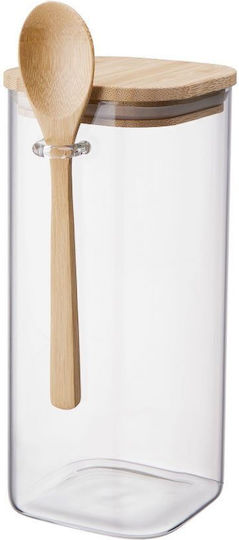 Butlers Glass Coffee Tea Jar with Airtight Lid Transparent 1800ml