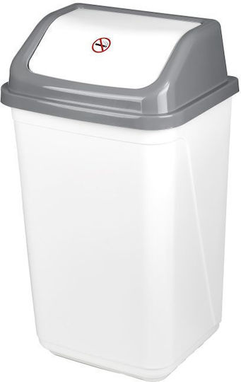 Violet House Plastic White Waste Bin 50L Violet House Plastic White Waste Bin 50L