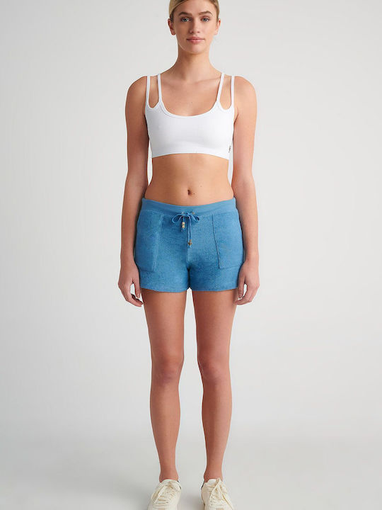 SugarFree Women's Terry Shorts Blue