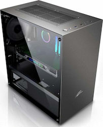 Evolveo M4 Midi Tower Computer Case with Window Panel Black