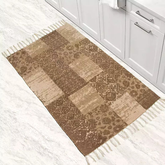 Lino Home Cuina Küchenmatte für den Flur Beige 65x135εκ.