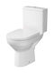 Cersanit Floor-Standing Toilet Rimless with Flush with Cover Duroplast Soft Close White