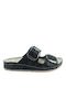 Vesna Women's Flat Sandals in Black Color