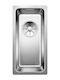 Blanco Drop-In Sink Inox with Faucet W22xD44cm White