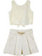 Kinder-Set mit Shorts Sommer 2Stück Gold