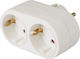 T-Shaped Wall Plug White