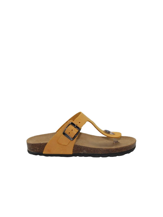 Adam's Shoes Anatomic Leather Women's Sandals Yellow