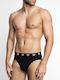 Herren Slips Schwarz 3Packung