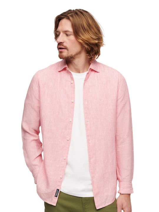 Superdry D3 Stud Studios Casual Μακρυμάνικo Λιν...