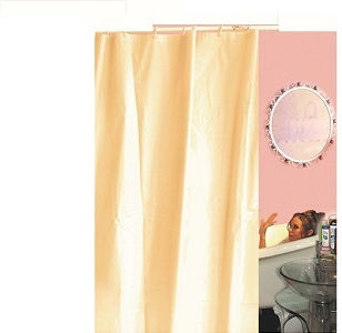 Chios Hellas Shower Curtain Fabric Multicoloured Beige