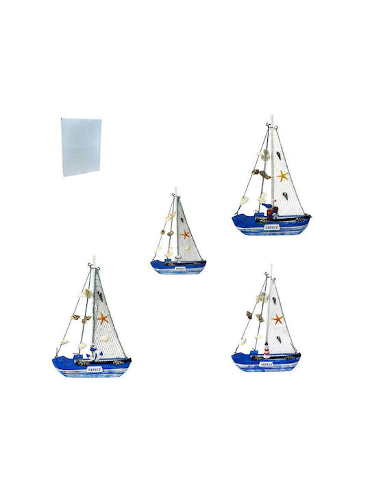 Wooden Miniature Ship Greece 2pcs