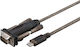 Microconnect Regular USB 2.0 Cablu USB-C bărbătesc - VGA Negru 1m (USB3.1CRS232)