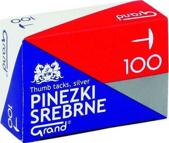 Сребърни скоби S100 Фрезовани игли 100 броя