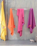 Rythmos Fuchsia Beach Towel