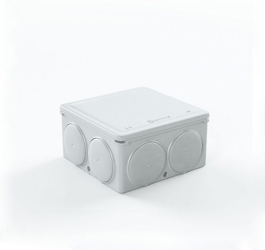 Kouvidis Surface Mounted Electrical Box Branching IP55 in Gray Color
