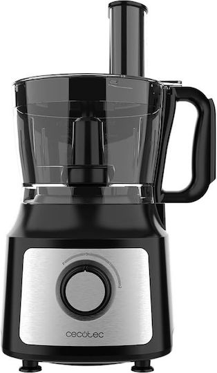 Cecotec Comino 1000 Procesor alimentar multifuncțional 1000W cu vas 2lt și Blender cu vas Negru